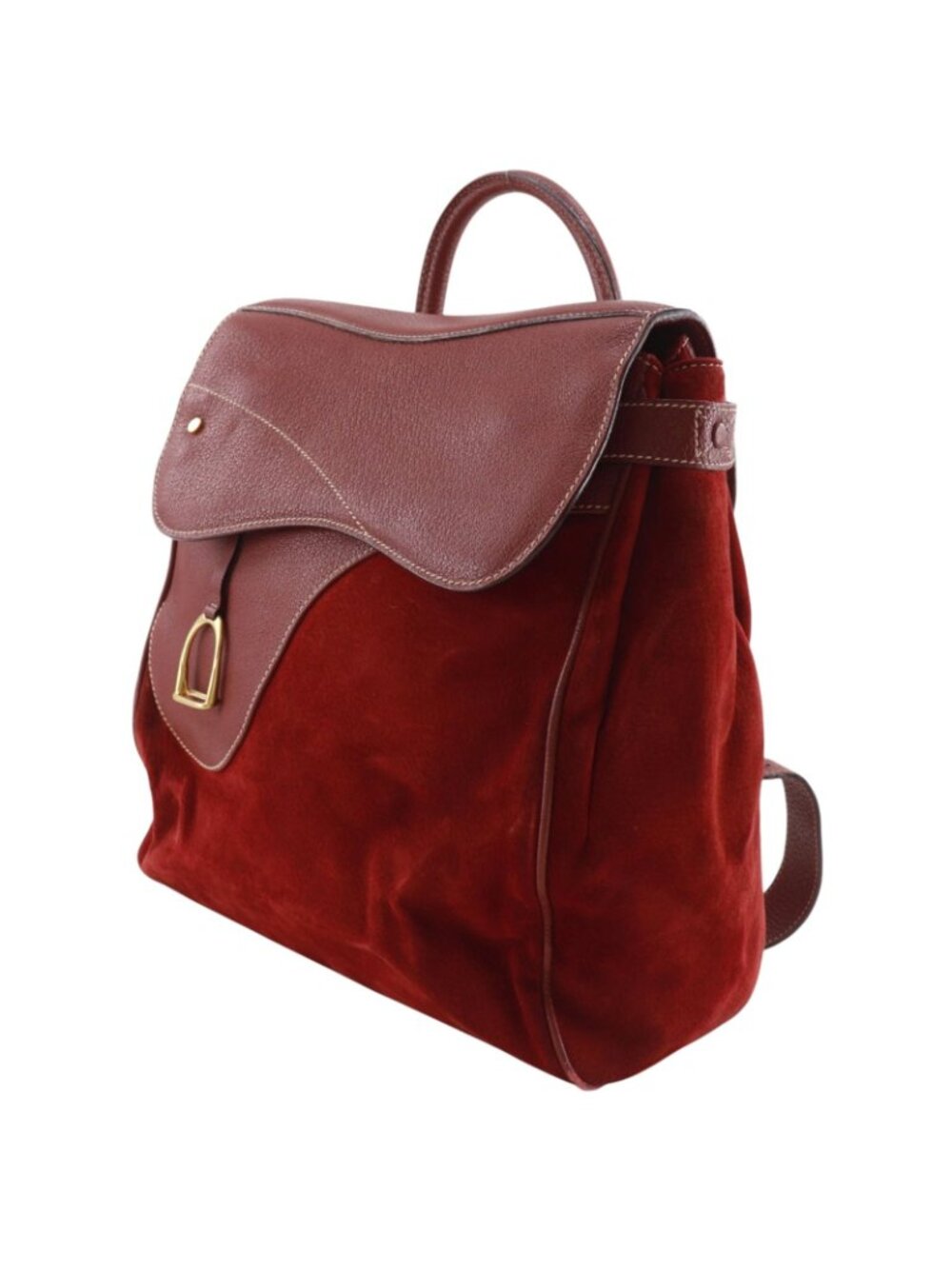 Gucci Vintage x Leather Red Backpack - Picture 2 of 16